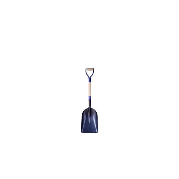 Bon Tool 11-1/2 in X 14-1/2 in Scoop Shovel, Steel, 34 in L D-Grip Wood Handle 28-158 - main